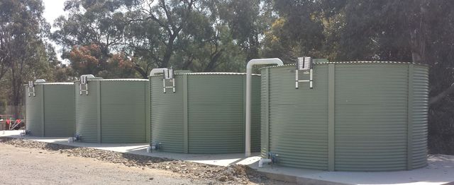 Commercial tank installation